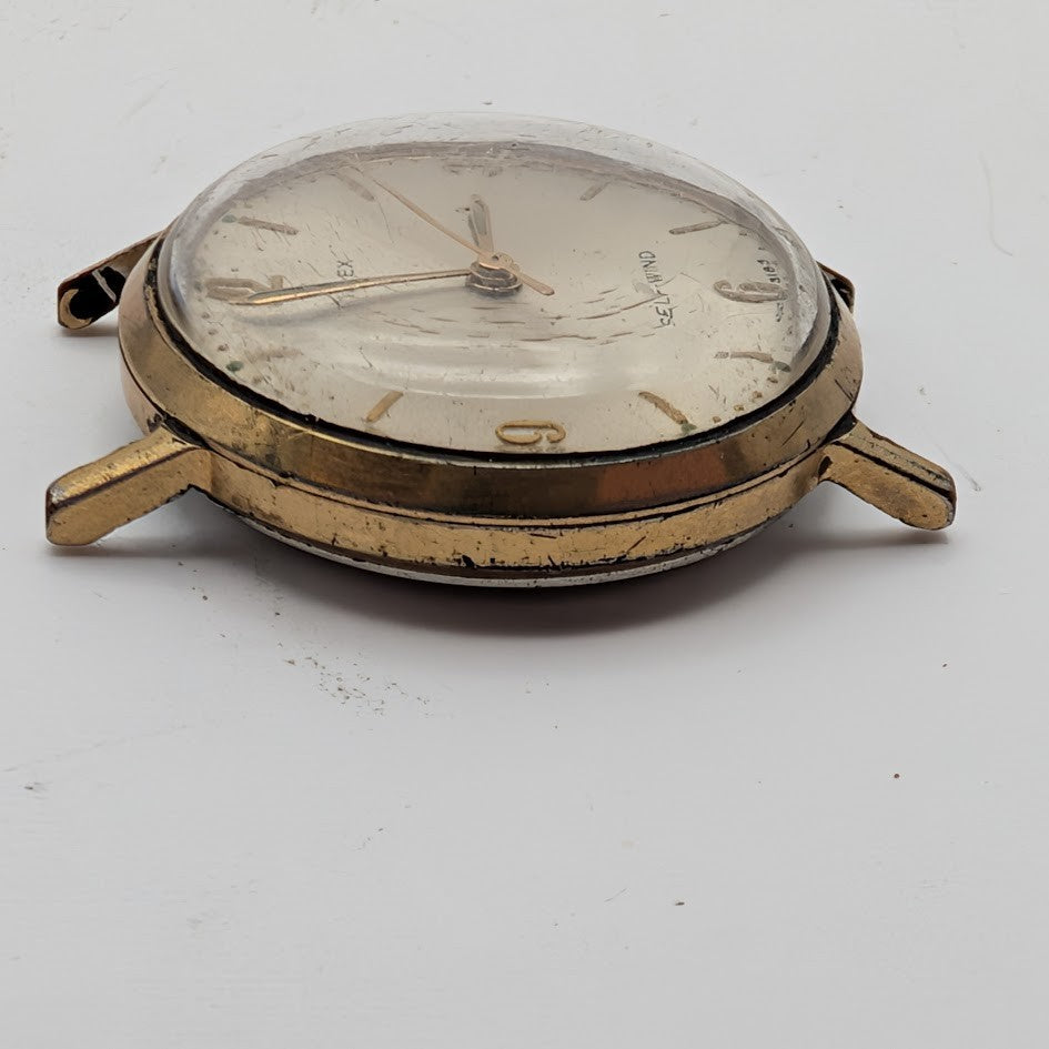 Timex Viscount Self-Wind 4047 3163 (1963) – Gold-Tone Case – Parts/Repair8