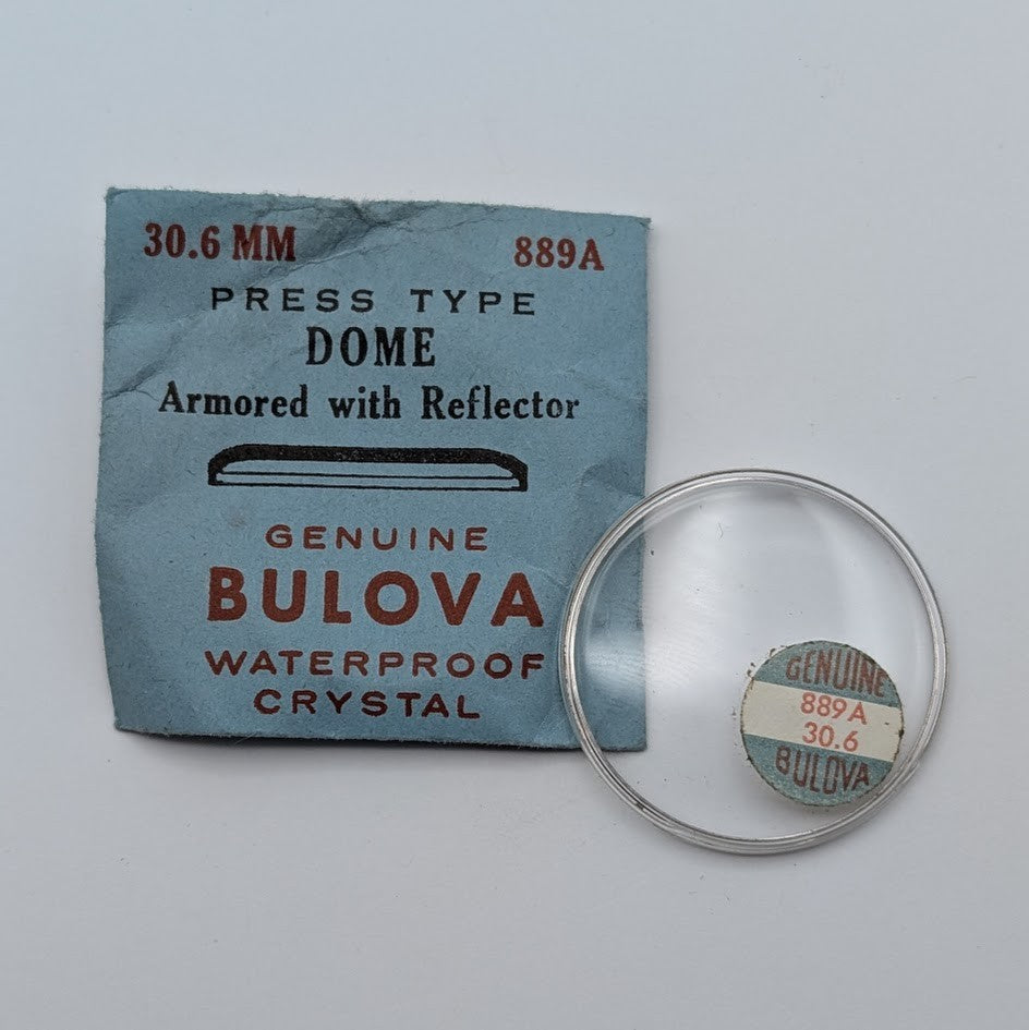 Genuine Bulova Accutron Crystal Ref #889A - 30.6mm Armored Watch Part0