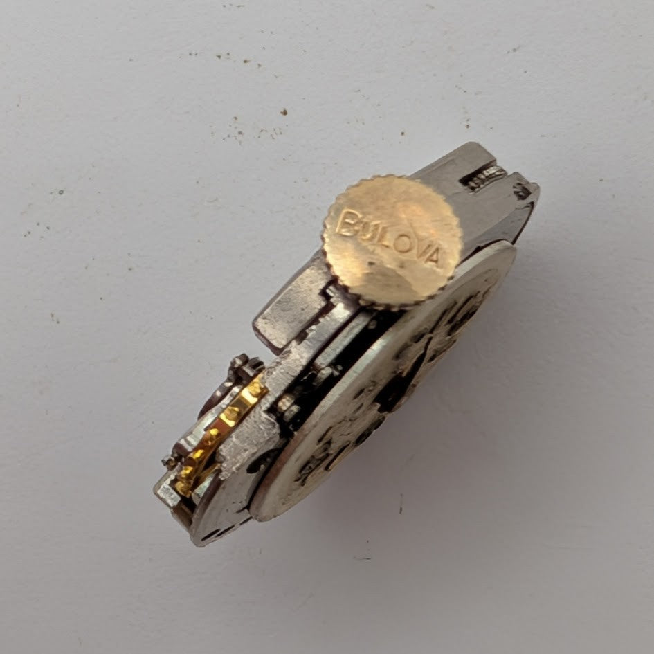 Vintage Bulova Cal 6BM Women's Watch Movement Running Ticks 6 BM 17j M0 Swiss2