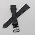 20mm Quick Release Leather Oil Wax Watch Band Strap Black  Universal Fit0