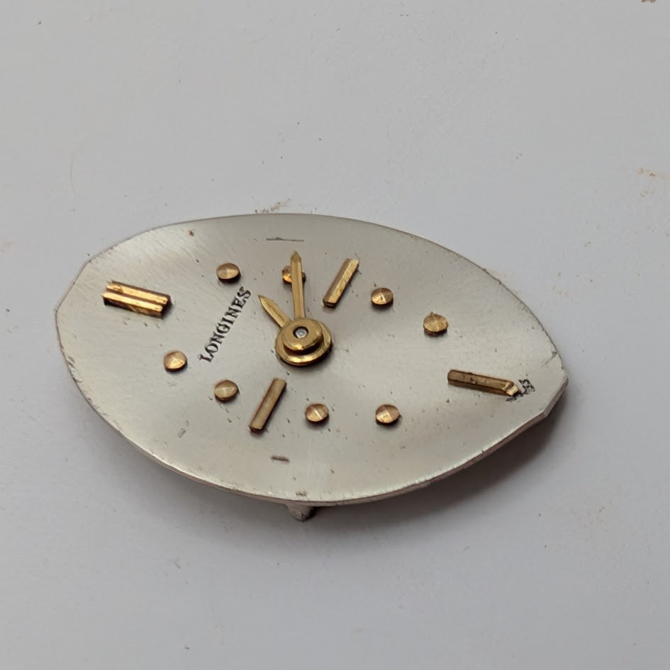 1961 Longines 4LLV 17J Ladies Watch Movement Dial & Crown Runs7