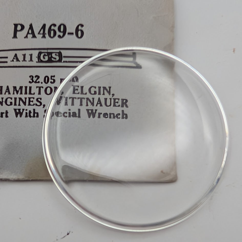 GS PA4696  32.05mm Insert Crystal Hamilton Elgin Longines Wittnauer NOS1