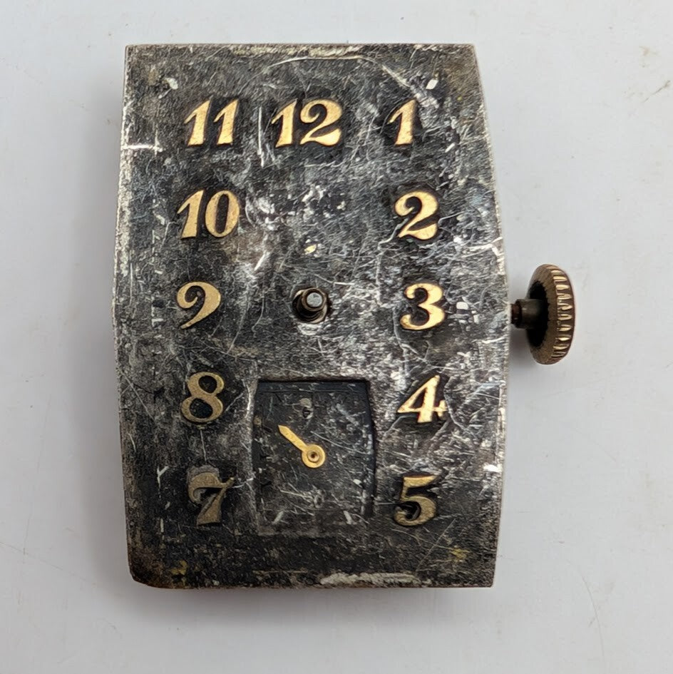 Vintage lot of 5 Mechanical Watch Movements for Parts  - Elgin Tank Style3