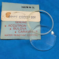 Genuine Bulova 1662M W/SL Faceted Glass Watch Crystal 29mm NOS + Gasket0