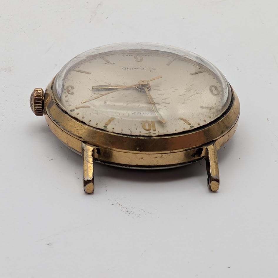 Timex Viscount Self-Wind 4047 3163 (1963) – Gold-Tone Case – Parts/Repair7