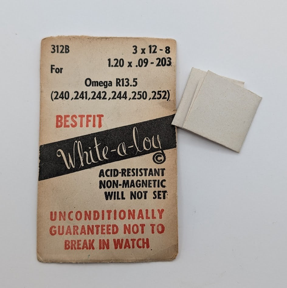 Bestfit White-a-loy Mainspring for Omega R13.5 (240 241 242 244 250 252) - Alloy1