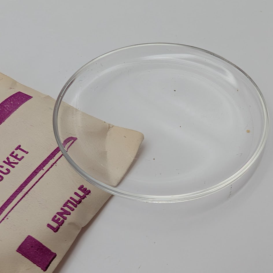 Stella PLD-484 40 1/2 Pocket Watch Crystal Round 48.4mm NOS Made in Holland1