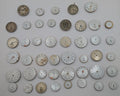 Lot of 45 Assortment of Untested Mechanical Pocket Watch Movements Parts/Repair0