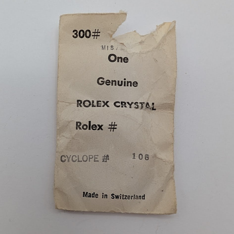 Genuine Rolex 25-108 Acrylic Oyster Cyclop Crystal - New In Open Vintage Package3