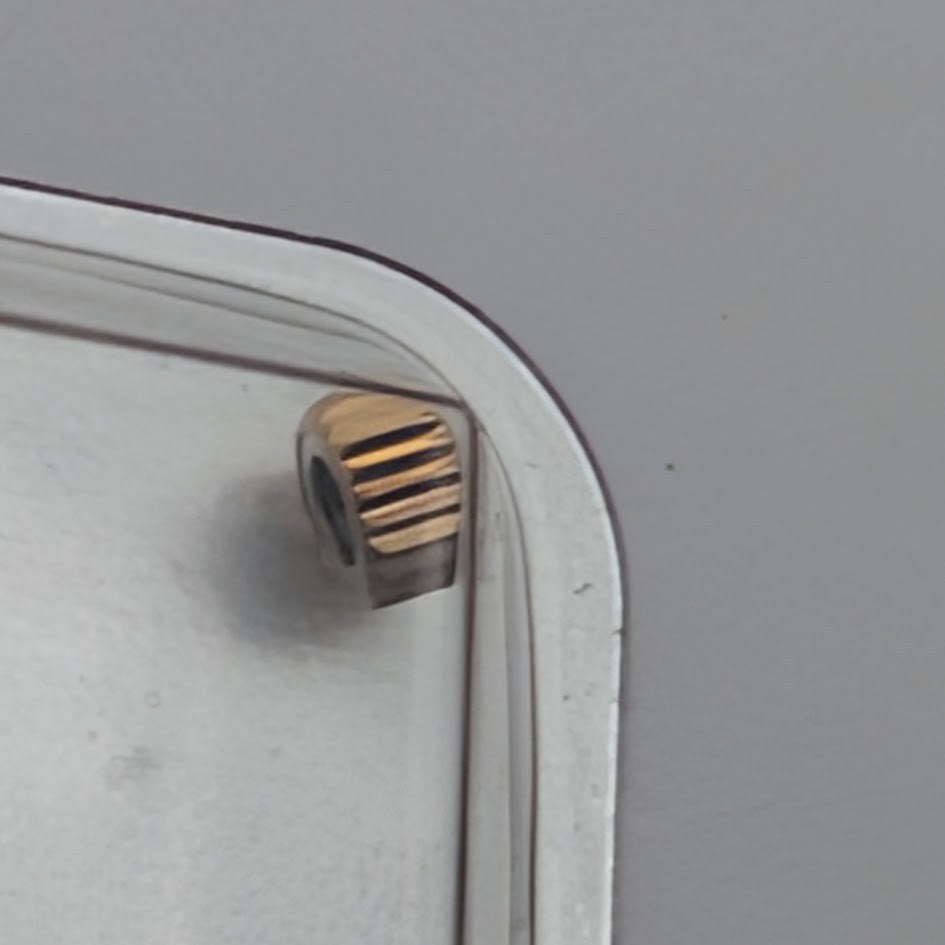 Omega Crown 069SX42082 Gold Plated Tap 0.9mm Tube 1.6mm Dia 3.0mm6