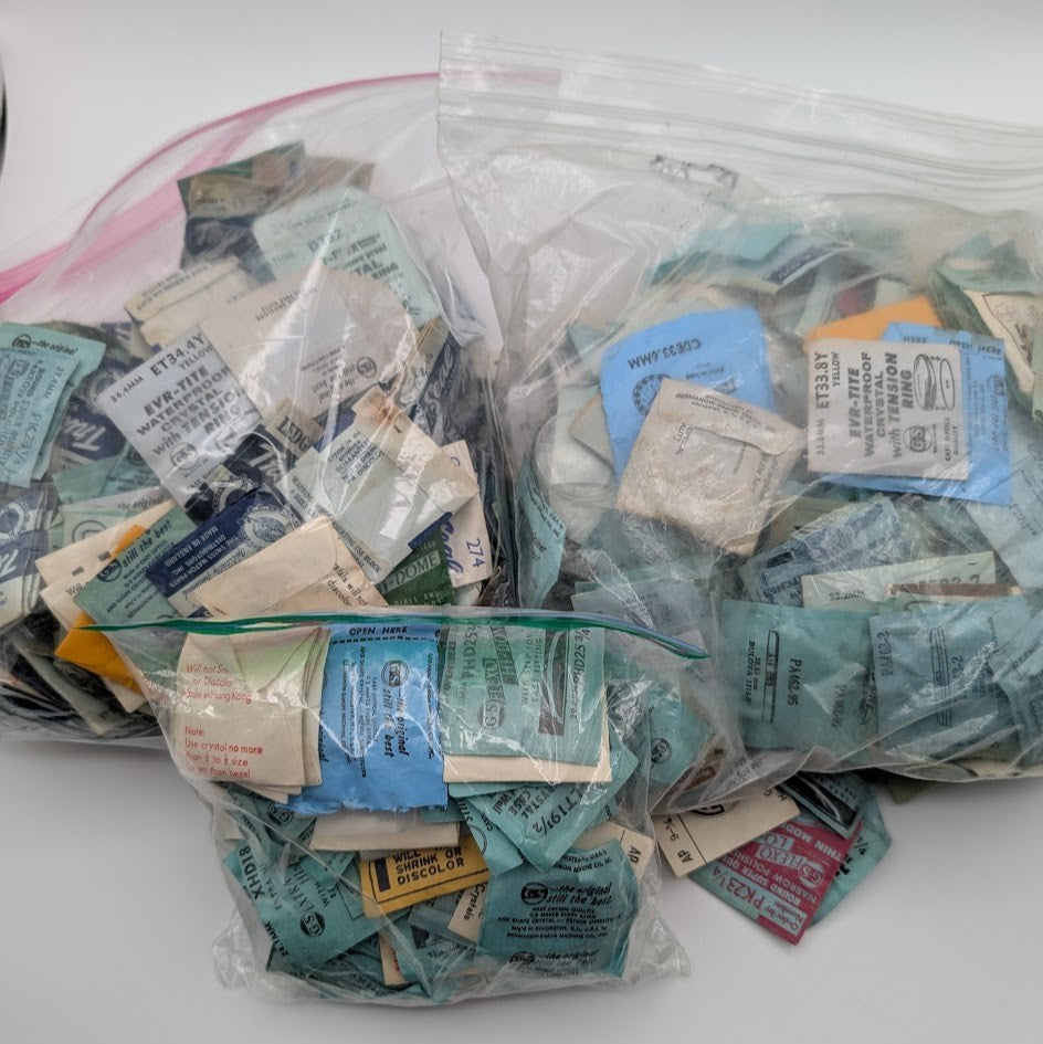 Lot 50 Round Acrylic Watch Crystals • High/Low Dome • Mixed Sizes • Mens Womens1