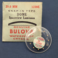 NOS Bulova Accutron Spaceview 1220E Luminous Snap-In Dome Crystal 29.0mm0