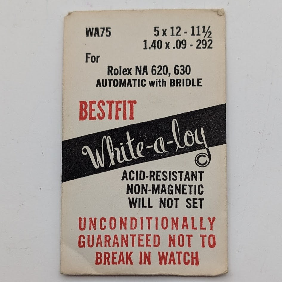 Mainspring for Rolex NA 620/630 Auto (Bridle) 1.40 x 0.09 x 292 - Bestfit WA751