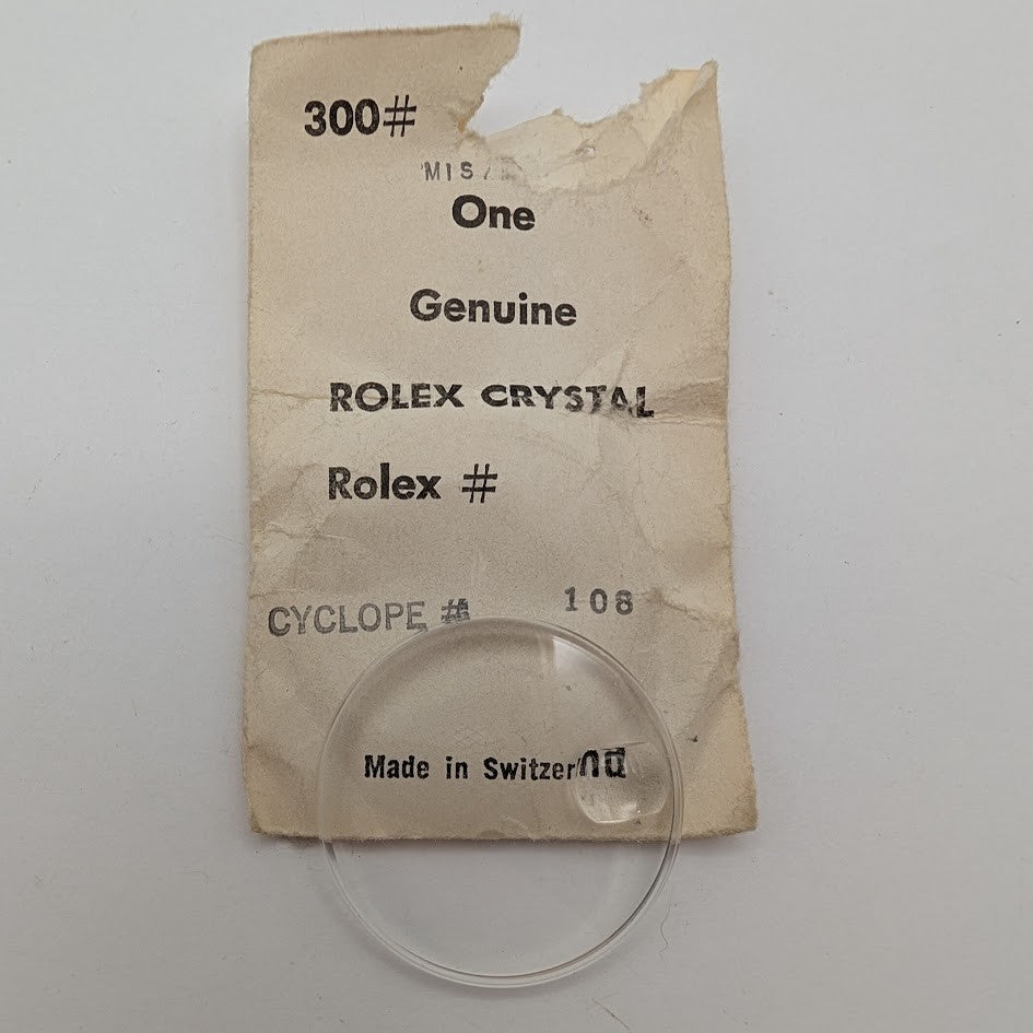 Genuine Rolex 25-108 Acrylic Oyster Cyclop Crystal - New In Open Vintage Package0