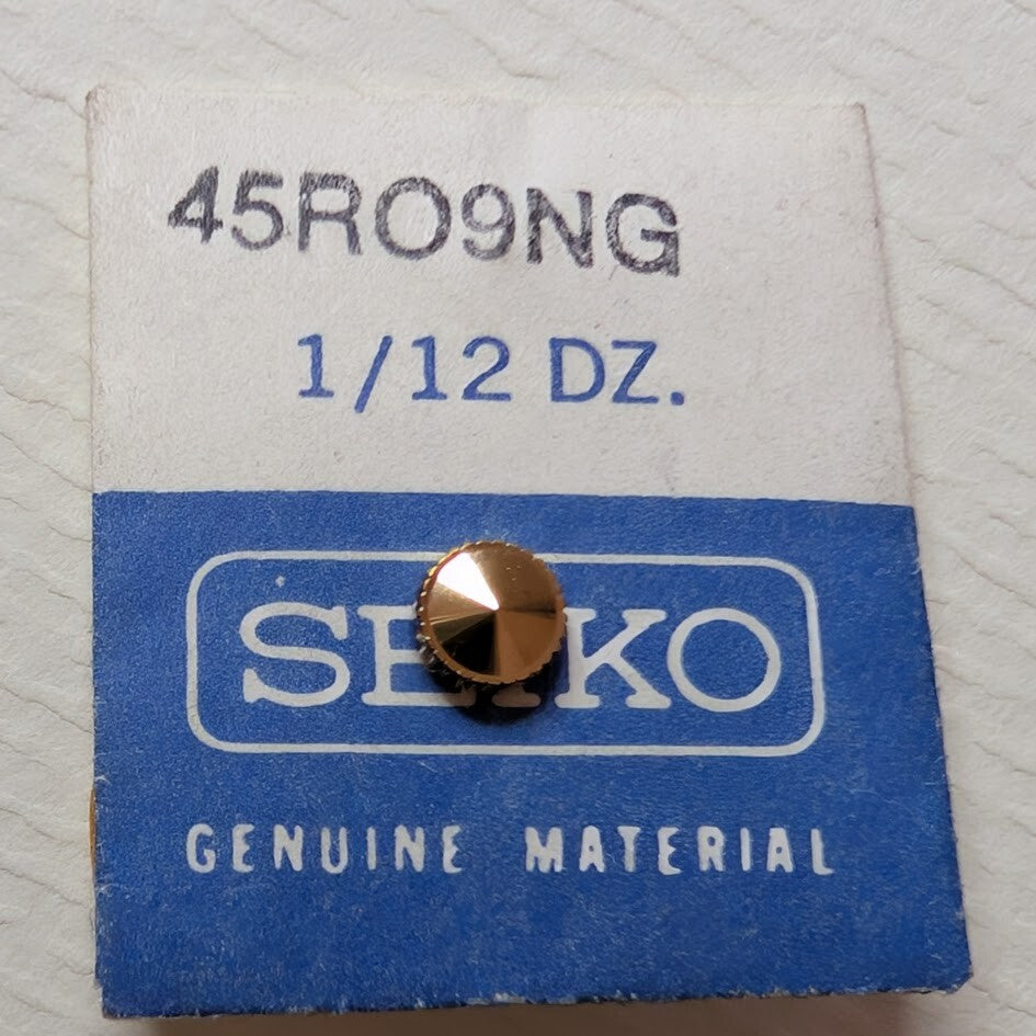 Seiko Crown s45RO9NG Gold Tone Original  New Old Stock0