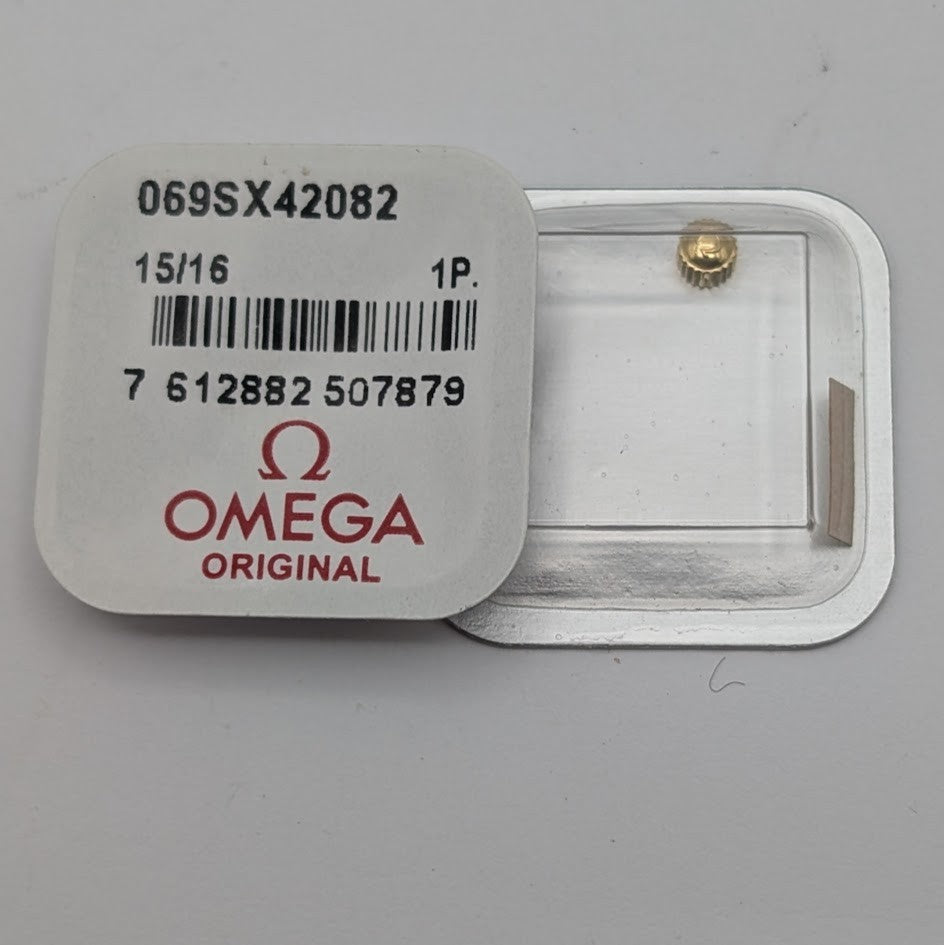 Omega Crown 069SX42082 Gold Plated Tap 0.9mm Tube 1.6mm Dia 3.0mm0