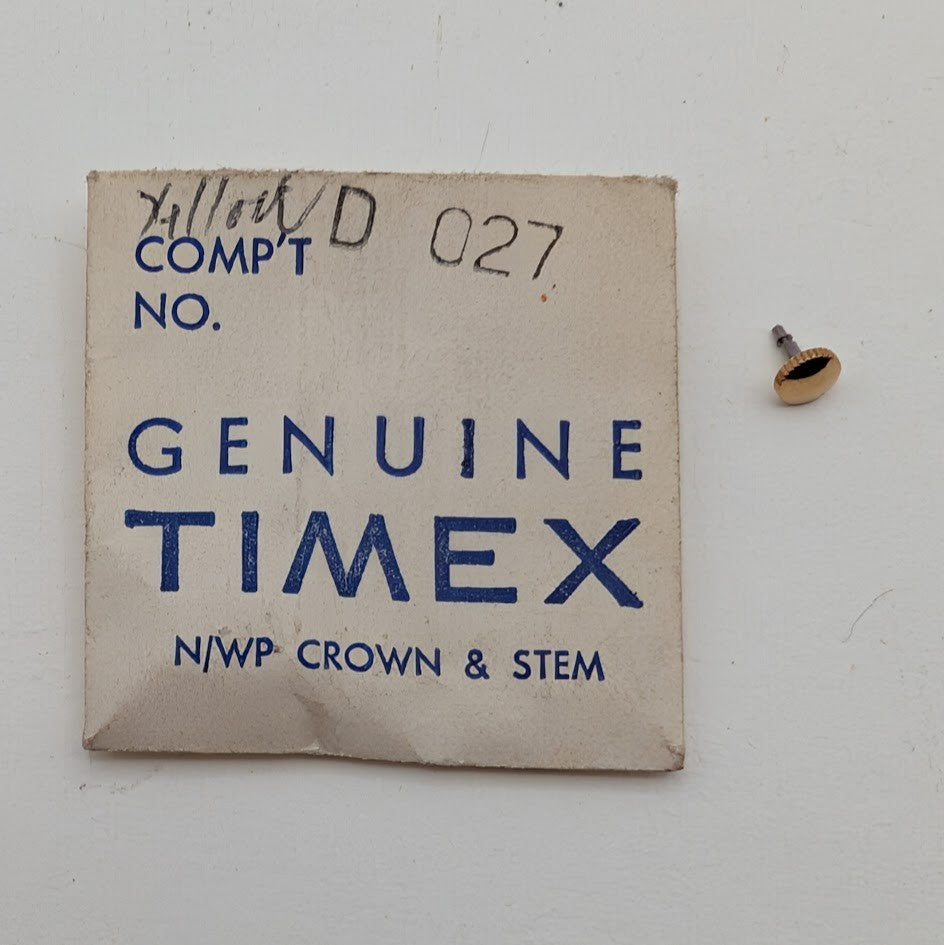 Timex D 027 - Part #6306 07971 - Winding Stem & Crown Assembly - Replacement0