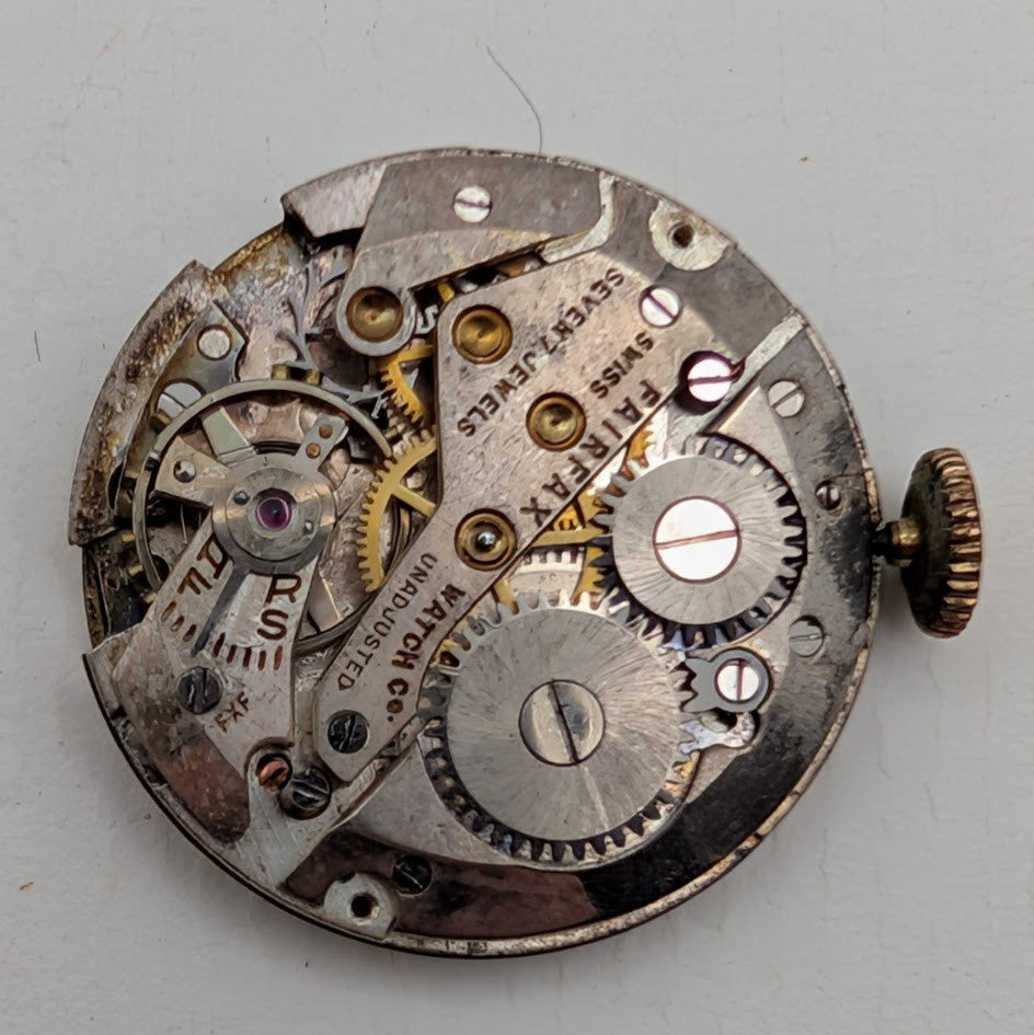 Vintage lot of 5 Mechanical  Watch Movements for Parts  - Various Makers - Gruen3