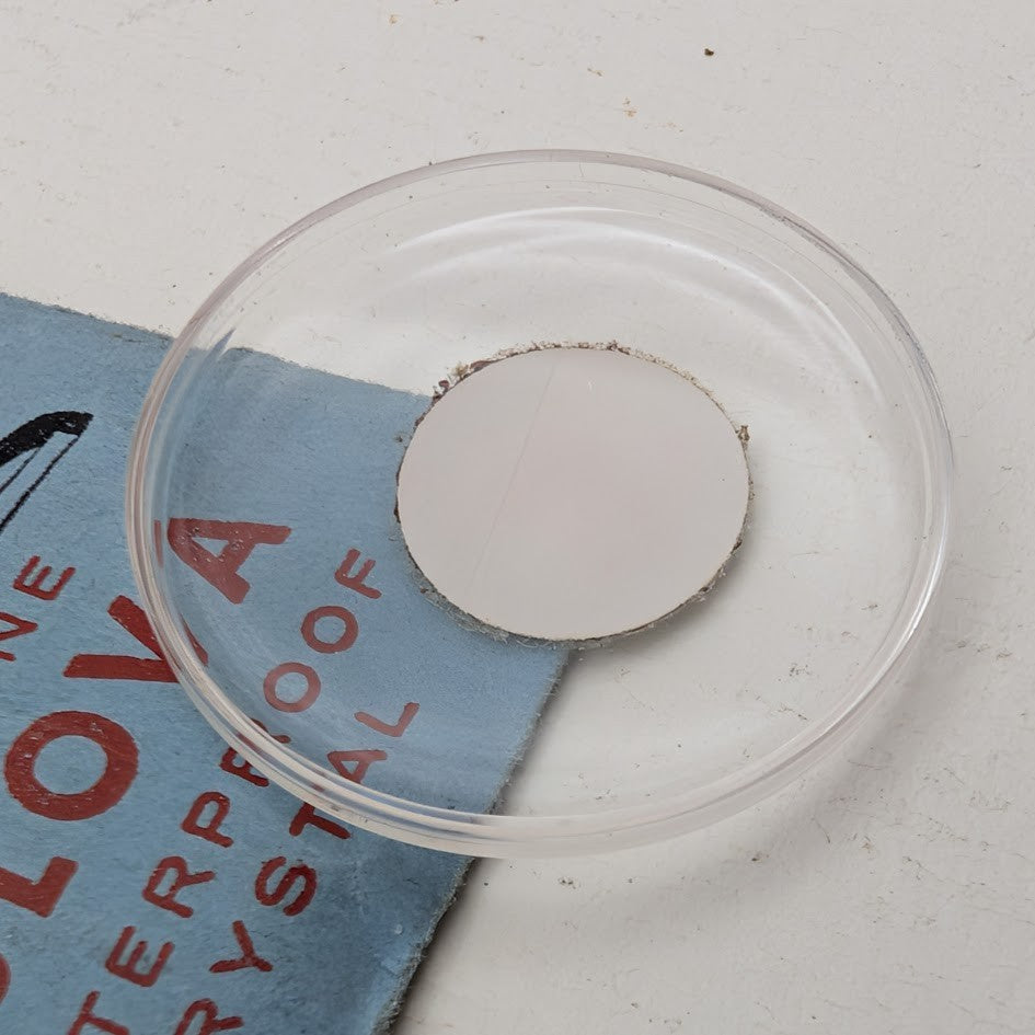 NOS Bulova 28.5mm Watch Crystal – High Dome Press Type – 10441