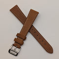 18mm Quick Release Leather Oil Wax Watch Band Strap Light Brown  Universal Fit0