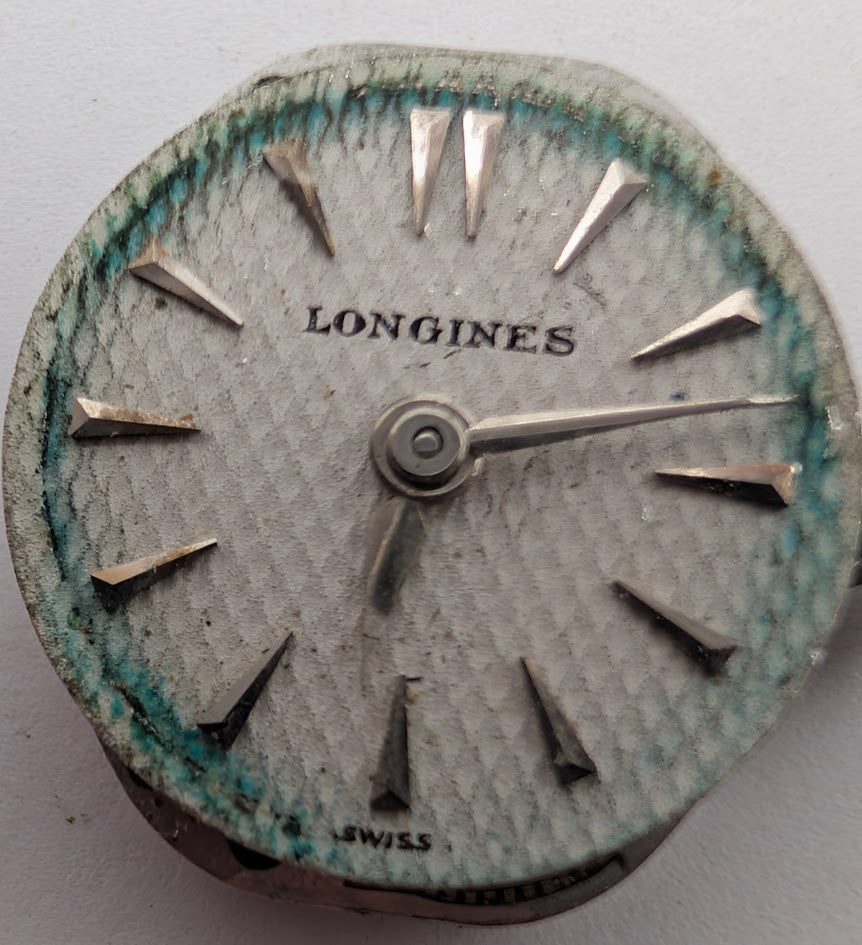 Longines 4LLV 17J Ladies Watch Movement w/ Dial Hands Crown – 1959 – Runs5