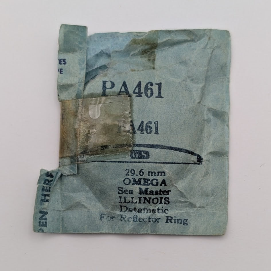 Vintage NOS OMEGA Seamaster For Reflector Ring Crystal 29.6mm Acrylic - PA4610