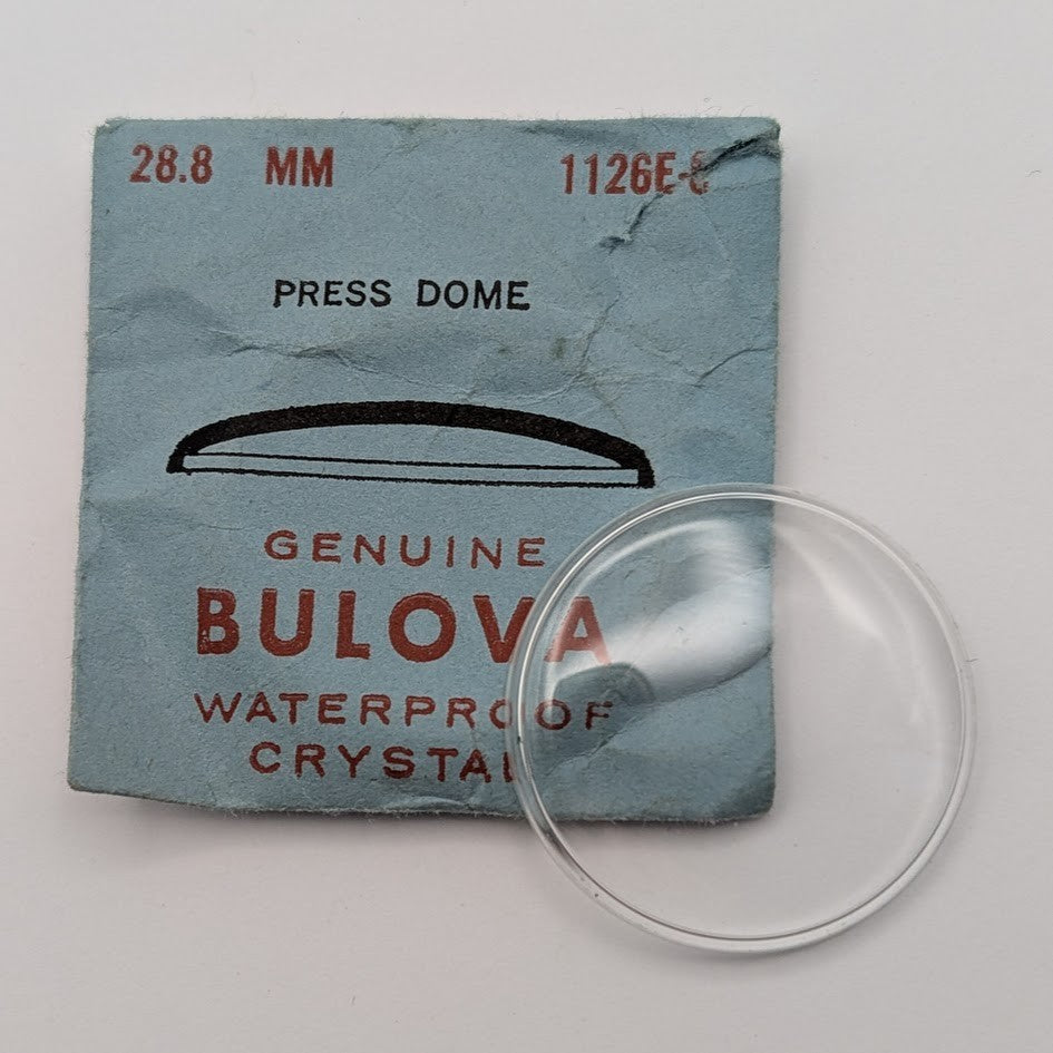 NOS Bulova 28.8mm Watch Waterproof Crystal – Press Type – 1126E-60