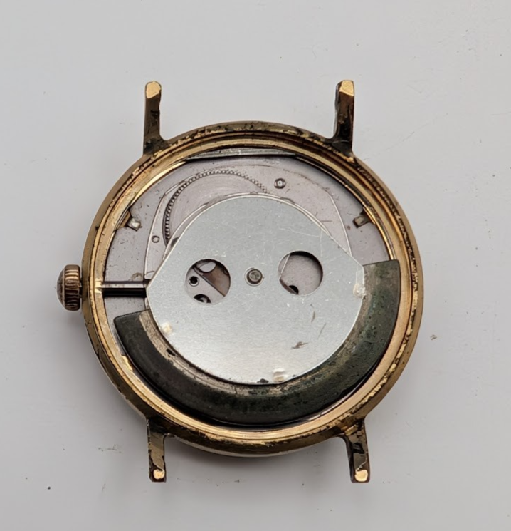 Timex Viscount Self-Wind 4047 3163 (1963) – Gold-Tone Case – Parts/Repair2