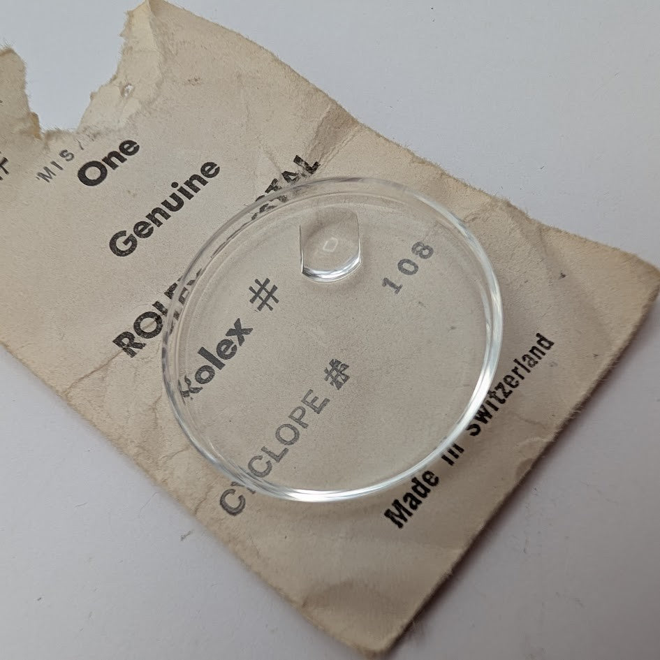 Genuine Rolex 25-108 Acrylic Oyster Cyclop Crystal - New In Open Vintage Package2