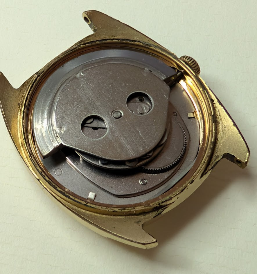 1971 Timex Viscount Self-Wind Date Watch – Not Running – Parts/Repair3