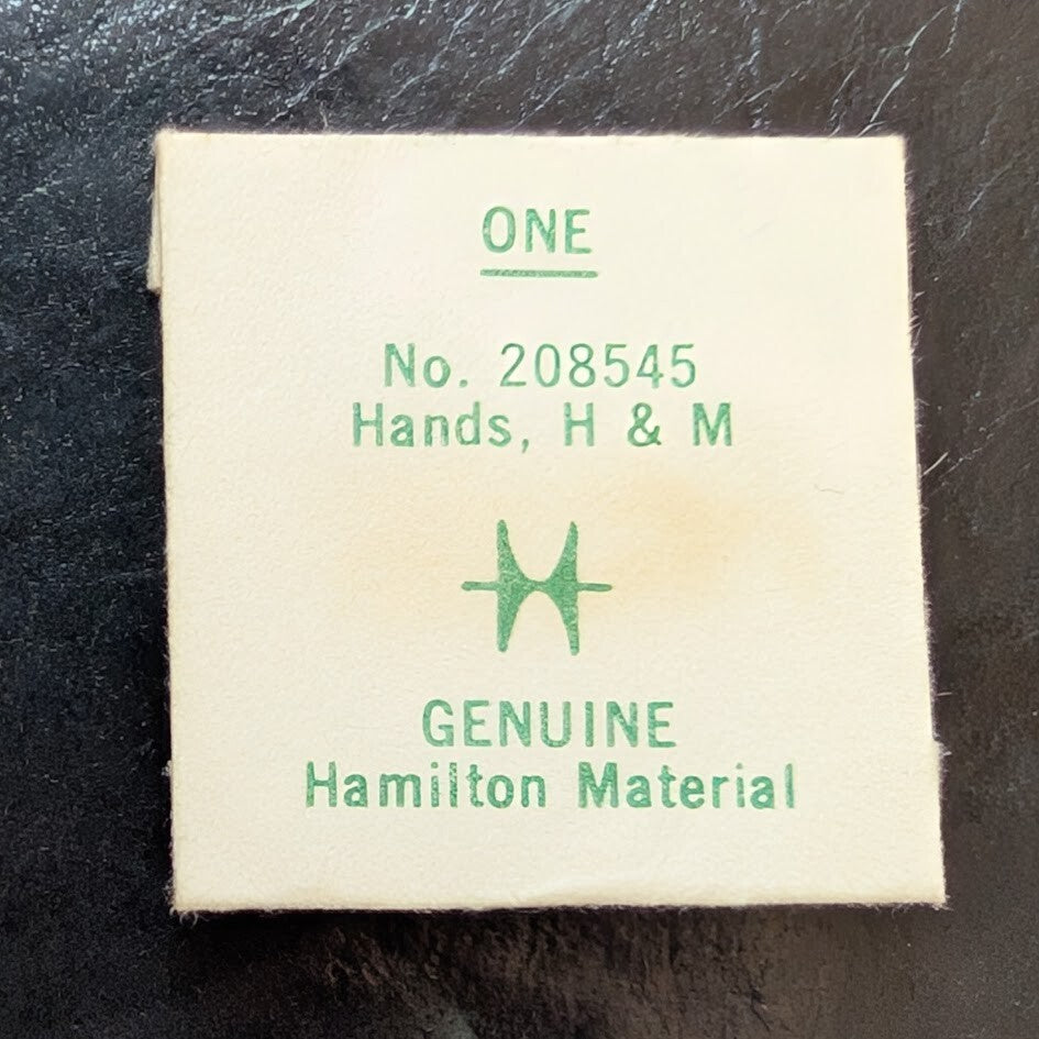 Genuine Hamilton Watch Hands H & M 208545 Silver Tone - 20/0–22/0 Sizes Pointex0