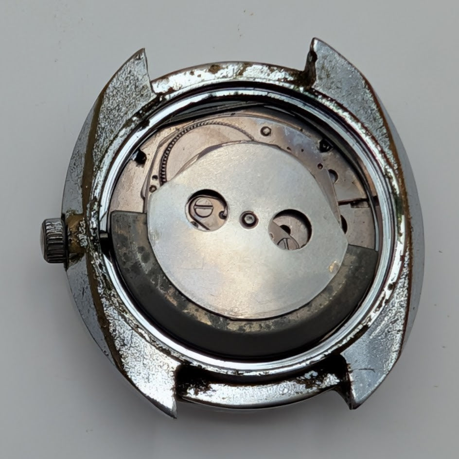 1973 Timex Viscount Day-Date Automatic 46850 3373 – Runs Slow – New Crystal1