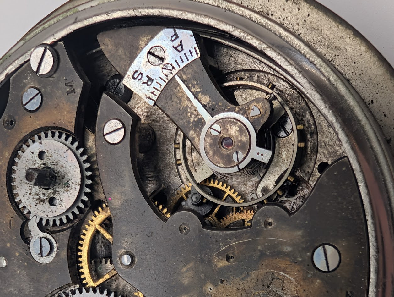 Vintage Normis 8Day Swiss Key Wind Clock Movement Parts / Repair2