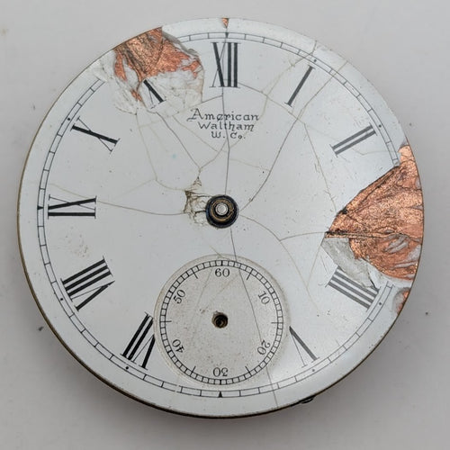 1891 Waltham Model 1883 Grade No. 1 7J 18s Pocket Watch Movement For Repair1