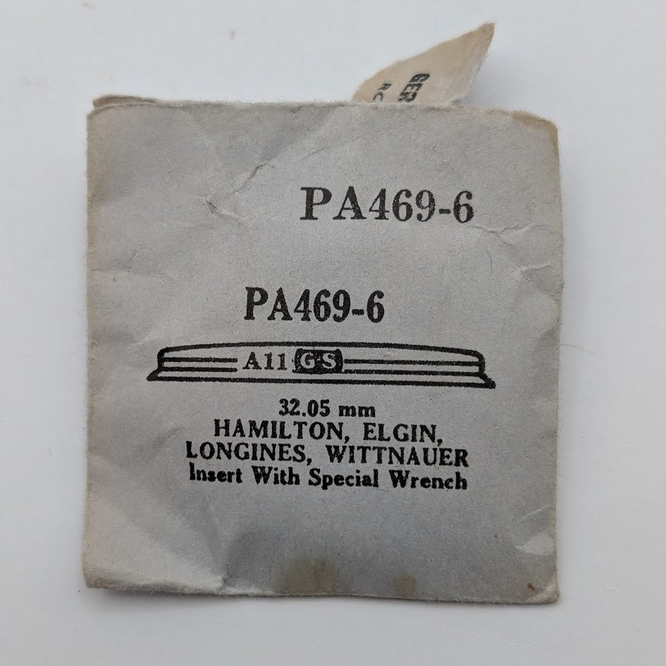 GS PA4696  32.05mm Insert Crystal Hamilton Elgin Longines Wittnauer NOS0