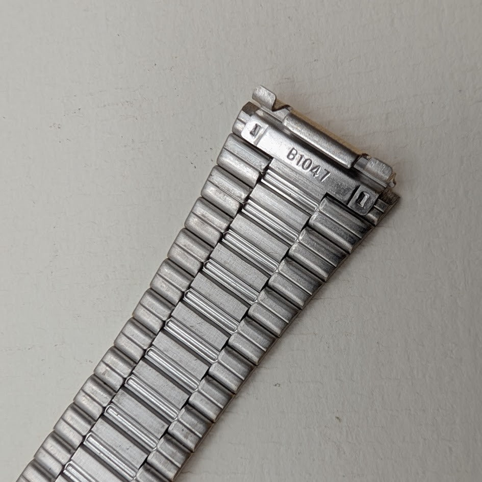 Seiko B1047 Gold Tone Watch Band Bracelet 18mm Lugs 20mm Wide - Unused4