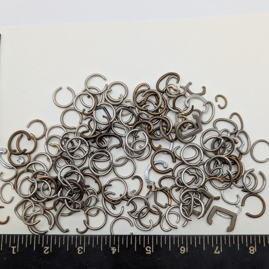 Lot 5 Vintage Pocket Watch Bow Parts Mixed Sizes Tones Repair Steampunk0