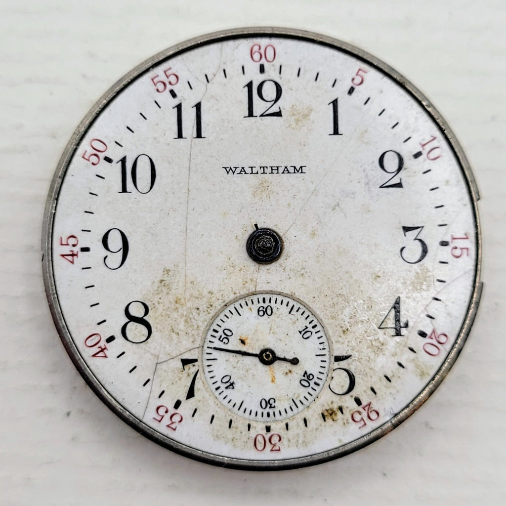 Waltham Grade No. 160 / 161 0S 7J Hunter Case Pocket Watch Movement Parts Repair1