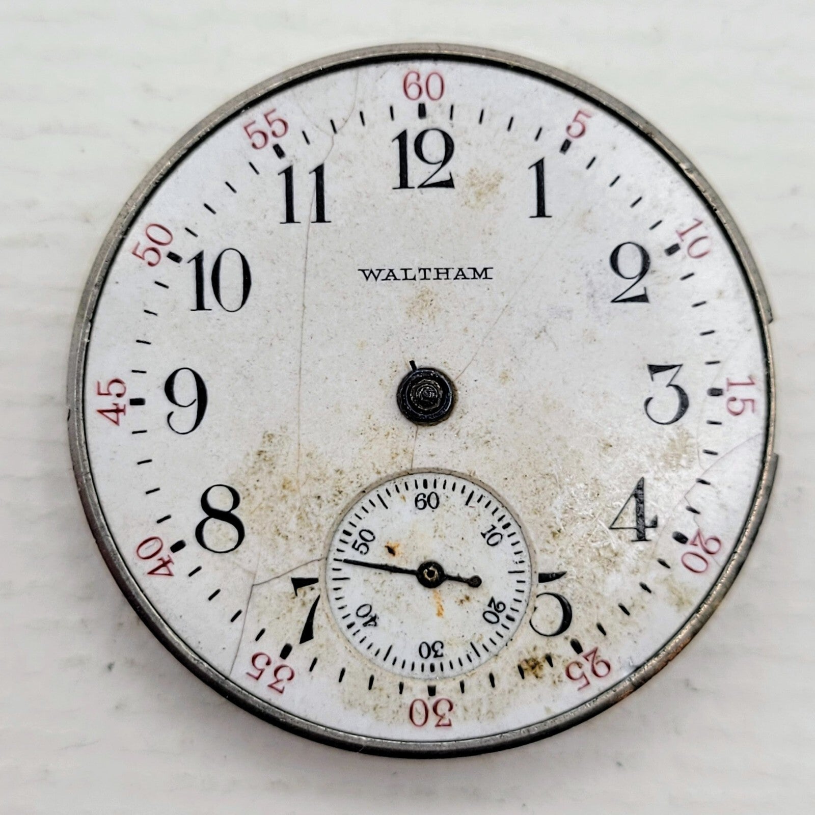 Waltham Grade No. 160 / 161 0S 7J Hunter Case Pocket Watch Movement Parts Repair1