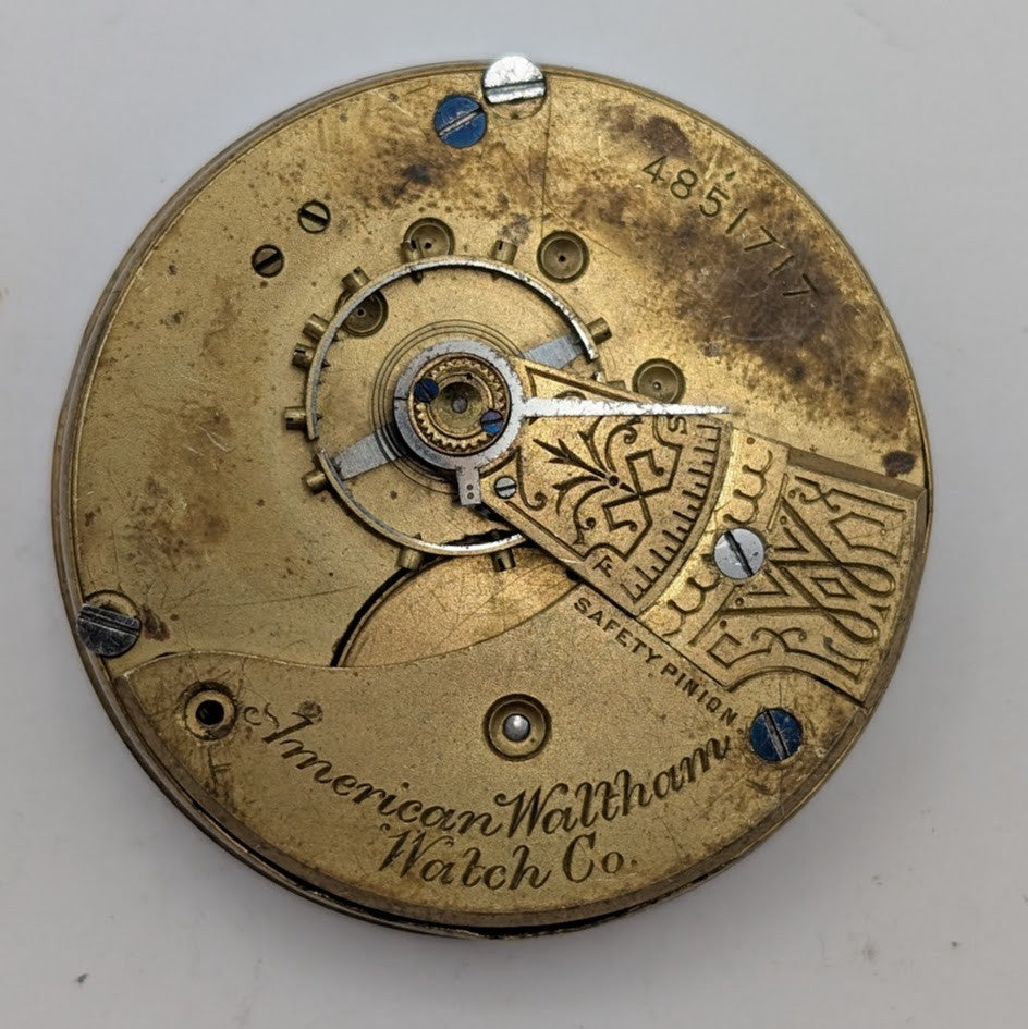 1891 Waltham Model 1883 Grade No. 1 7J 18s Pocket Watch Movement For Repair0