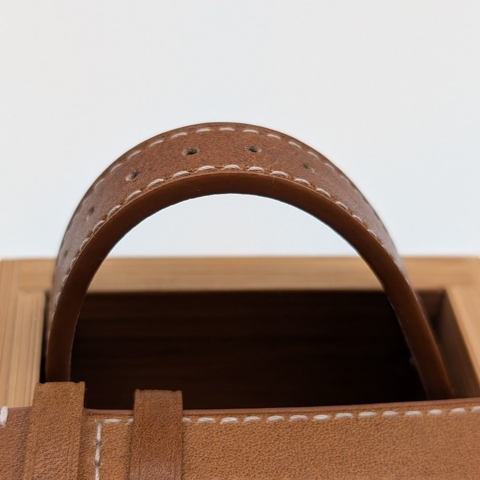 18mm Quick Release Leather Oil Wax Watch Band Strap Light Brown  Universal Fit7