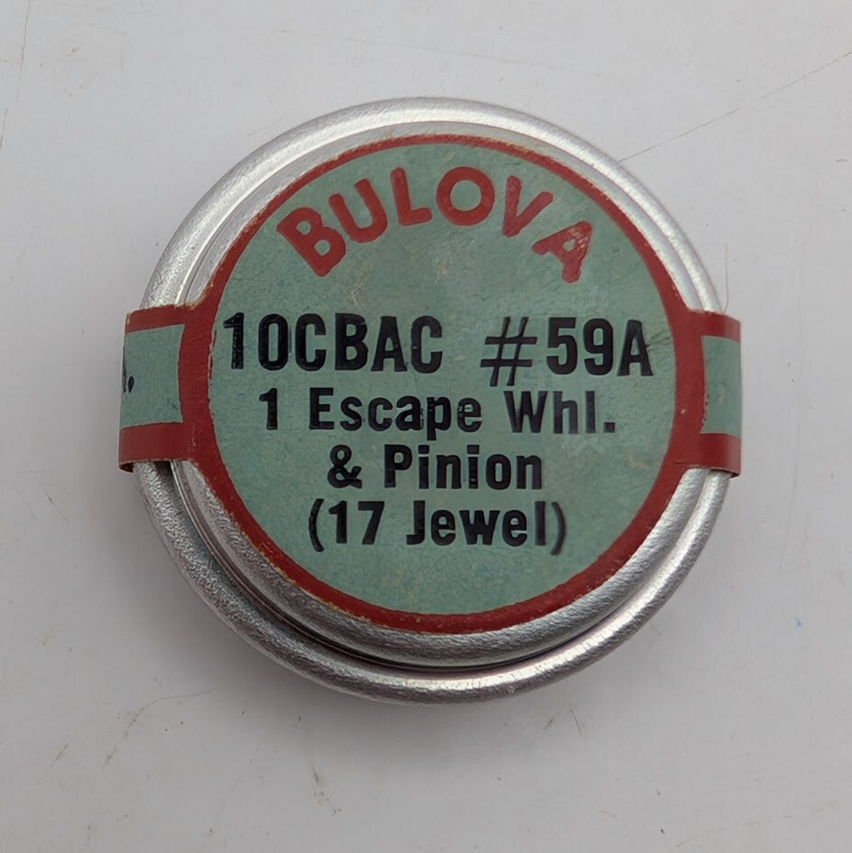 NOS Bulova 10CBAC Watch Escape Wheel & Pinion Part #59A New Old Stock Watchmaker0
