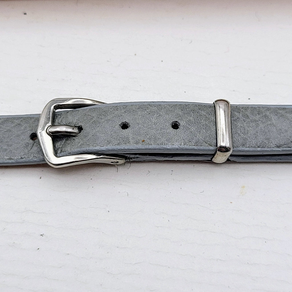 9mm Kreisler Gray Genuine Deluxe Calf Leather Ladies Changette Watch Band #532173