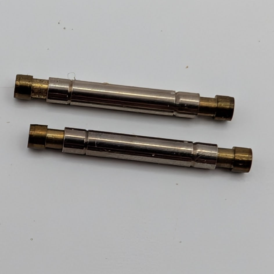 Vintage NOS Lot 2 Female Spring Bars 17mm x 2mm 1.2mm Ends Watch2