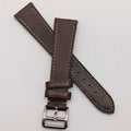 20mm Quick Release Leather Oil Wax Watch Band Strap Dark Brown  Universal Fit0