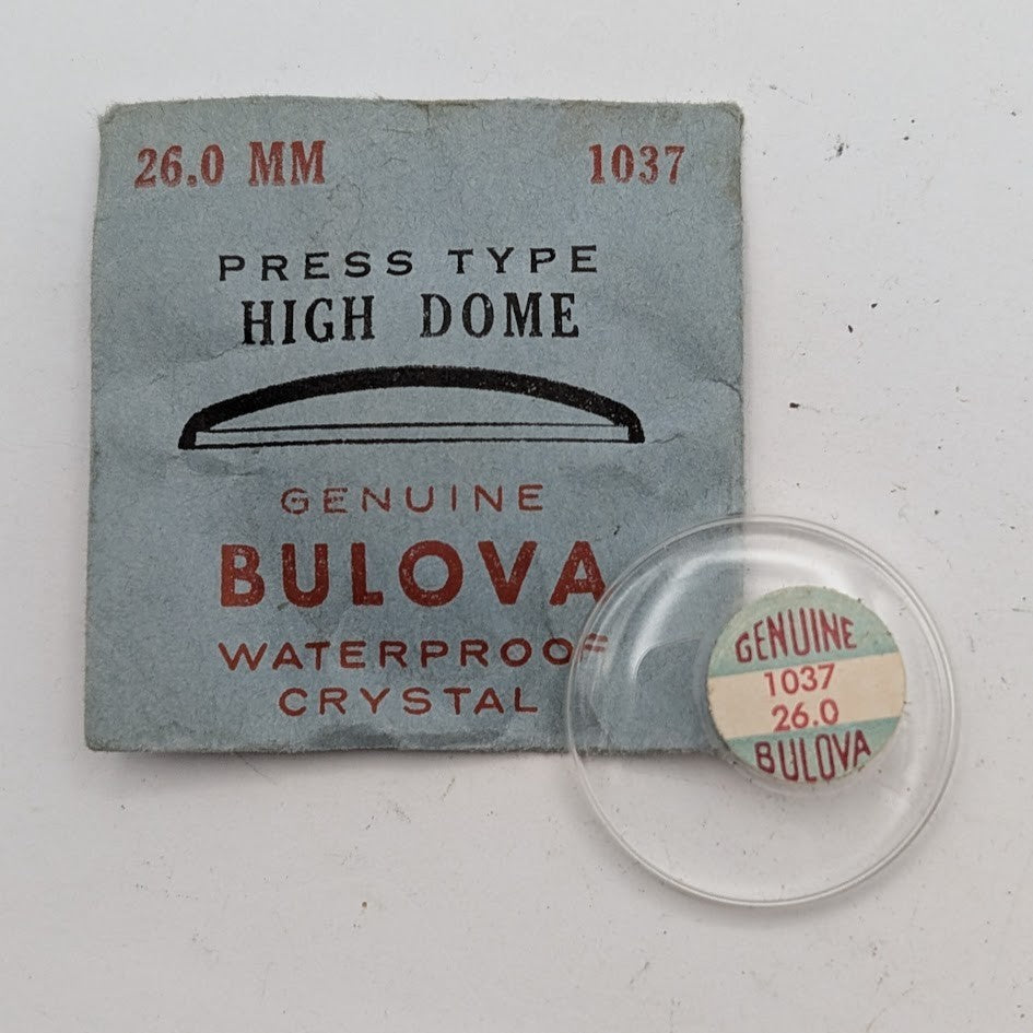 Bulova Press Type High Dome Watch Crystal 26.0MM  Part: 10370