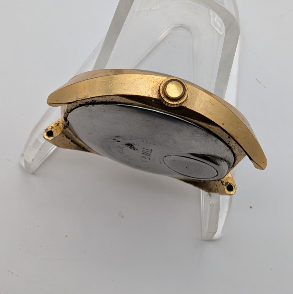 Timex Electric 36mm Watch Head Gold Tone – Missing Hands, Parts/Repair4