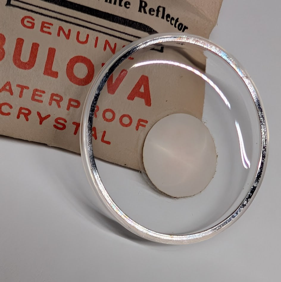 Bulova A1254EW Watch Crystal Press Type Dome 30.9MM Armored White Reflector1