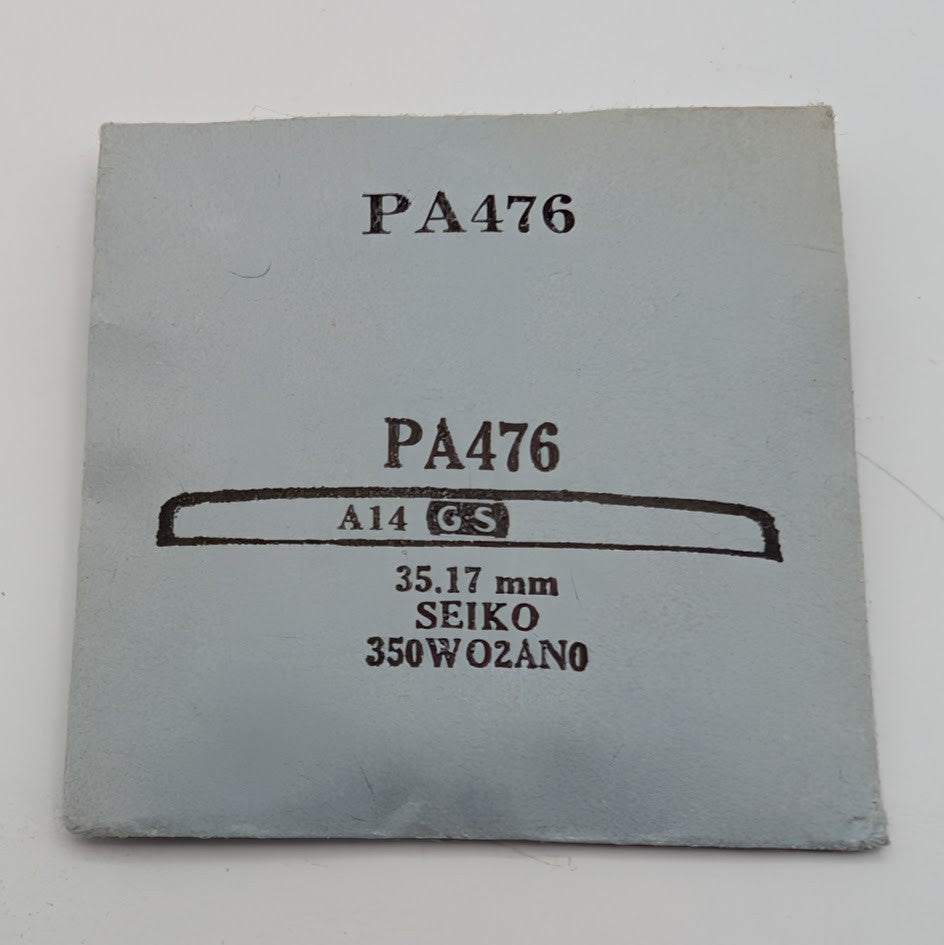 GS Round Replacement Crystal PA476 35.17mm for Seiko Watch - NOS1