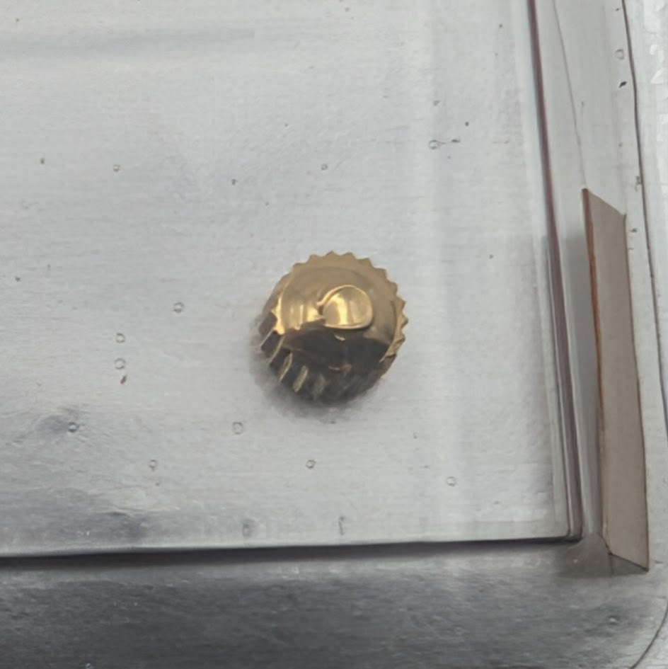 Omega Crown 069SX42082 Gold Plated Tap 0.9mm Tube 1.6mm Dia 3.0mm2